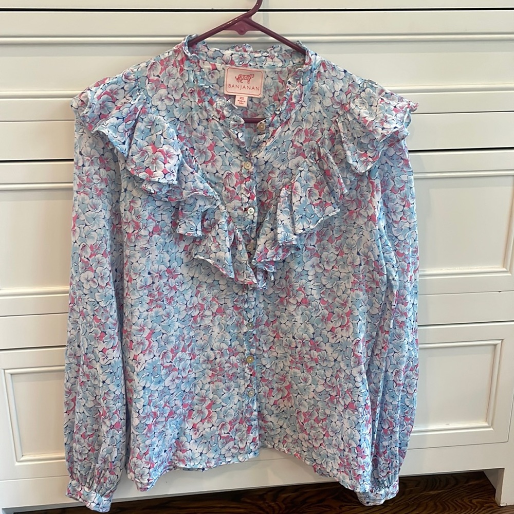 Banjanan Long Sleeve Floral Blouse